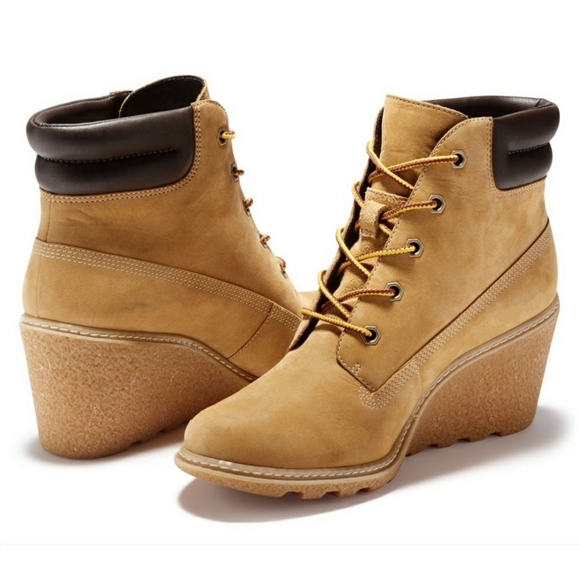 NEW Women's Timberland AMSTON Wedge 6- Inch Boots - Picture 3 of 12